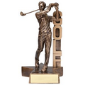 Golf Billboard Resin Sculpture - Male Swing